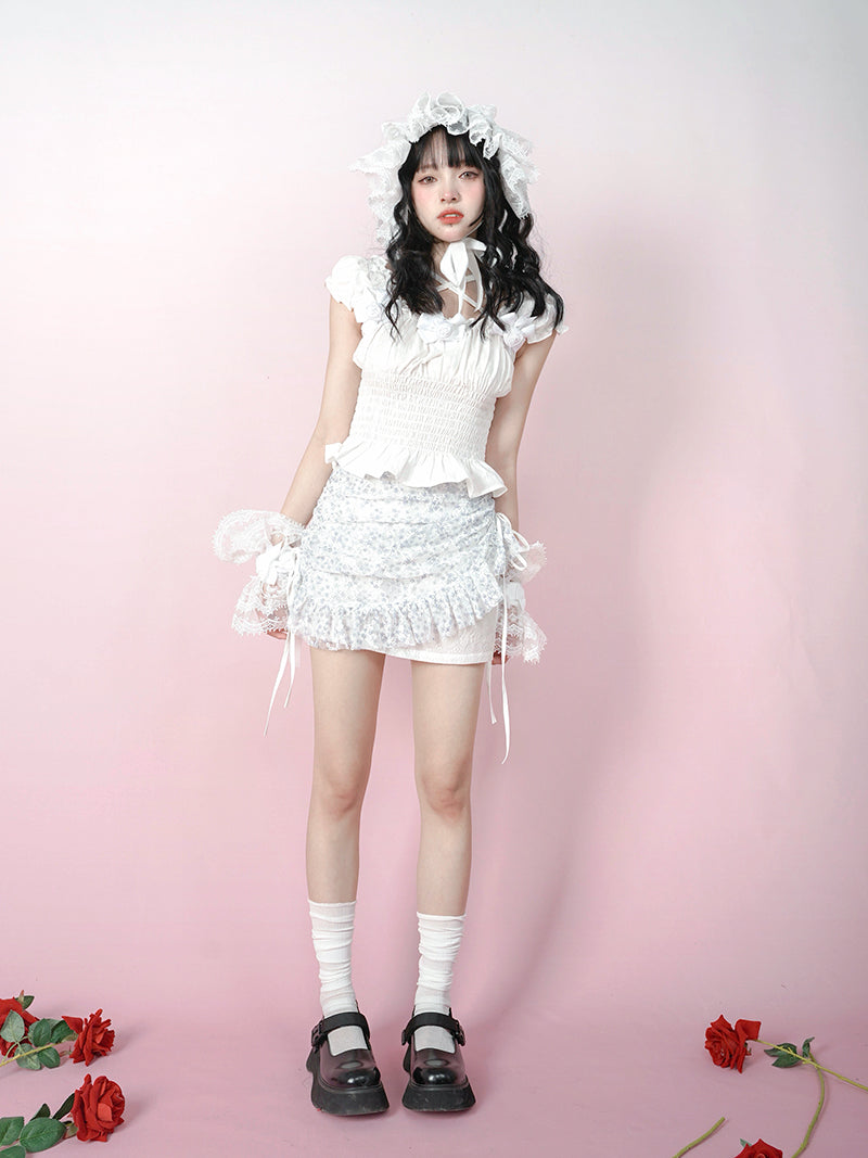 Bandage Elastic Sleeveless Shirt