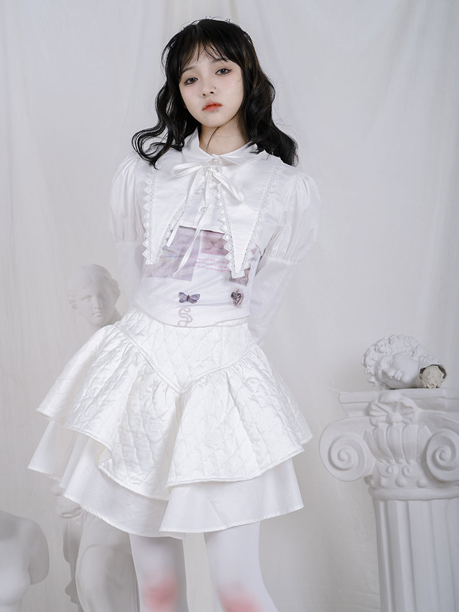 Cropped Lace Gothic Lolita Bolero Blouse