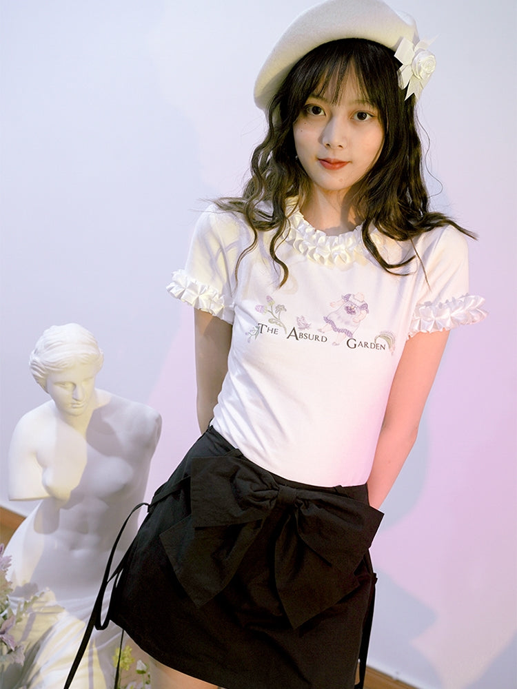 Frill Cute Casual T-Shirt
