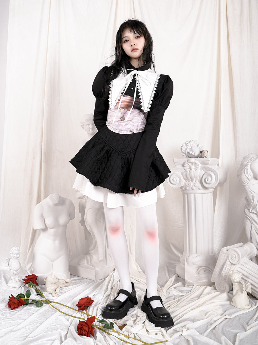 Nichi White Redness Tights