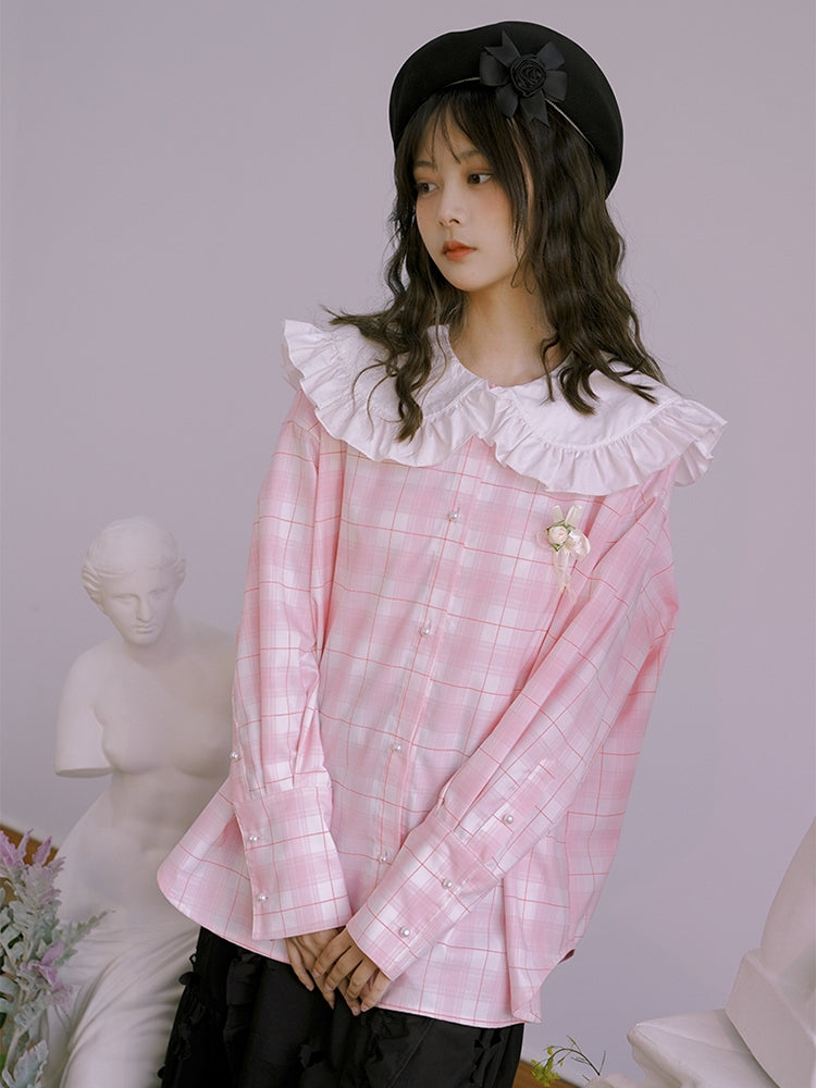 Hat Wool Cute Rose Beret