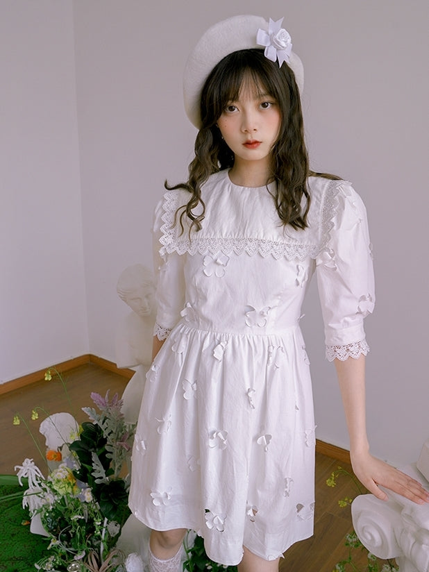 Hat Wool Cute Rose Beret