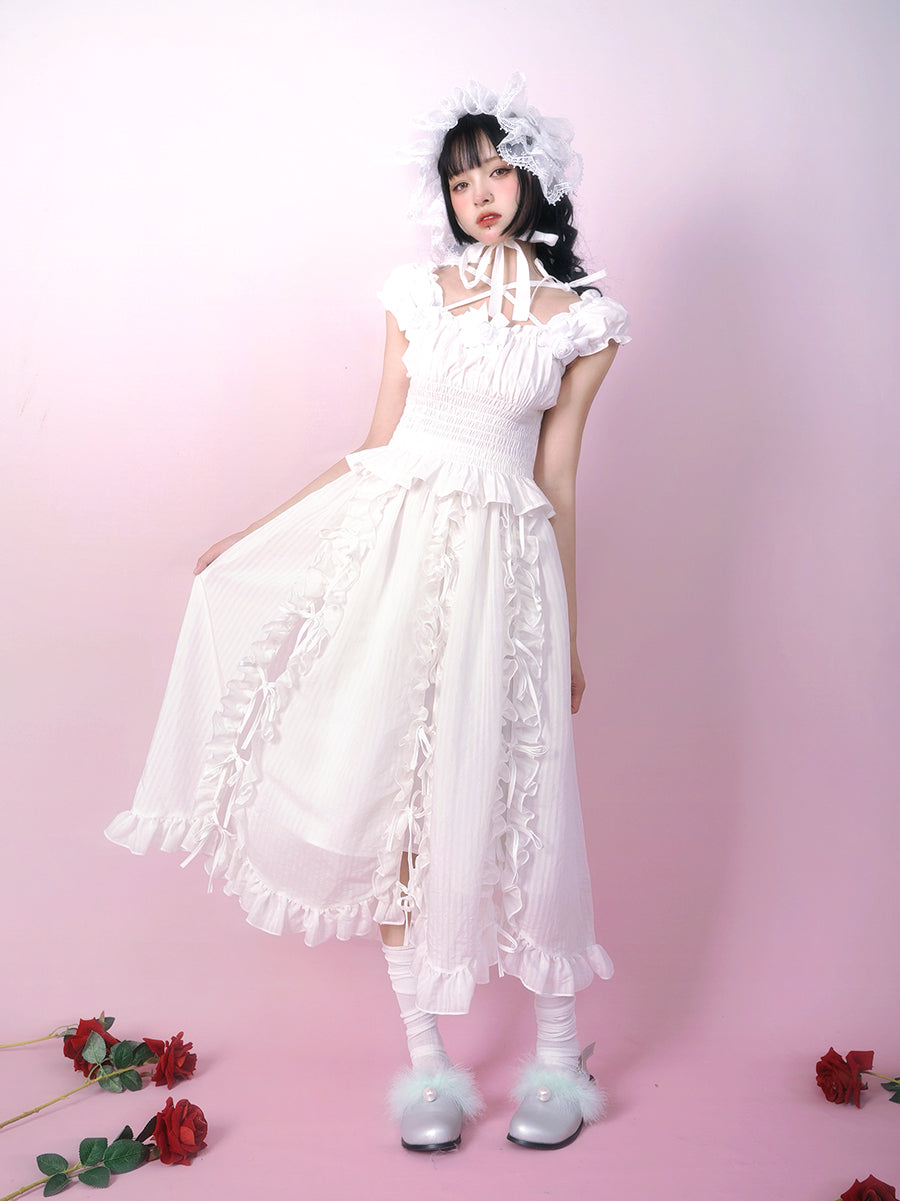 Bandage Elastic Sleeveless Shirt