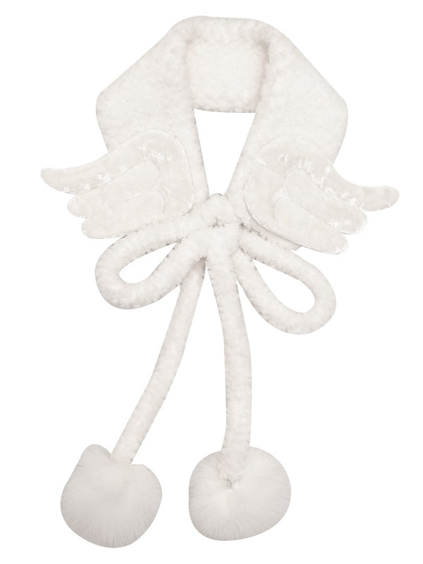 Plush Angel Wings Neck Scarf