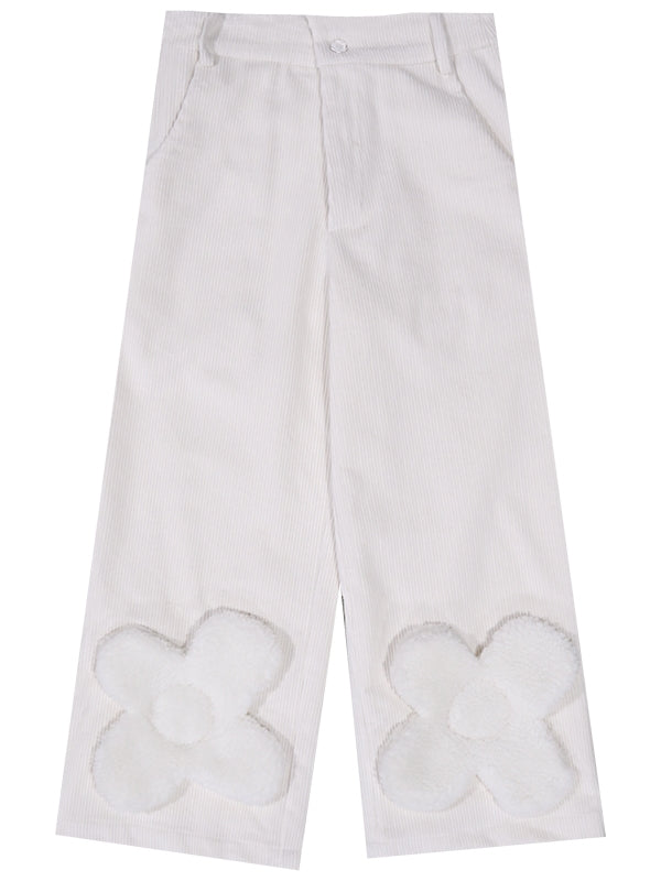 Three-dimensional Flower Nichi Cute Pants