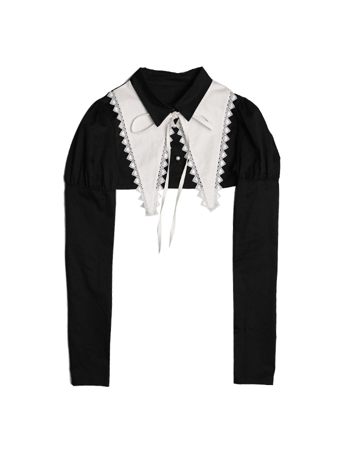 Cropped Lace Gothic Lolita Bolero Blouse
