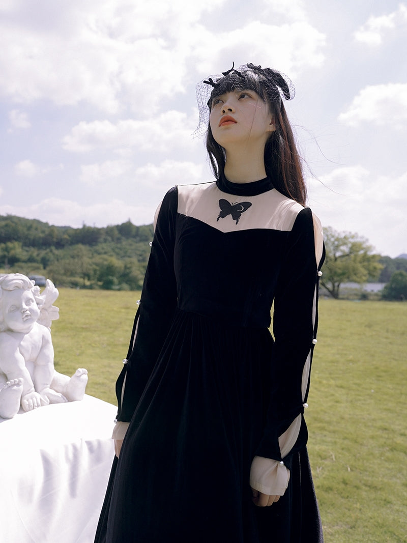 Velvet Butterfly Vintage Pearl One-piece