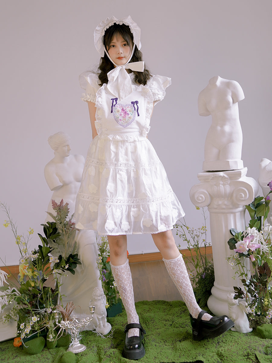 Frill Gothic Lolita  Apron One-piece