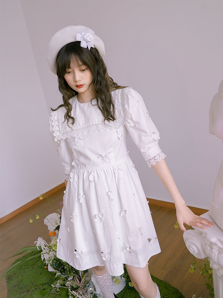 Hat Wool Cute Rose Beret