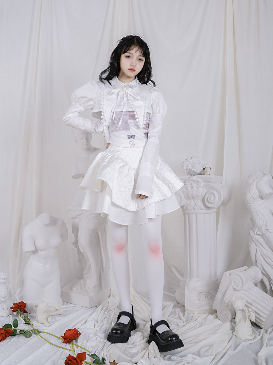 Nichi White Redness Tights