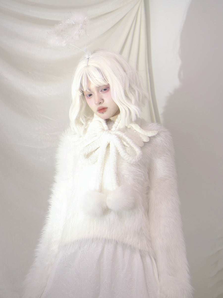 Imitation Mink Soft Round Neck Sweater