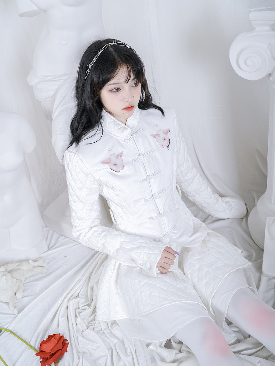 Sheep Unique Chinese Quilting Tops