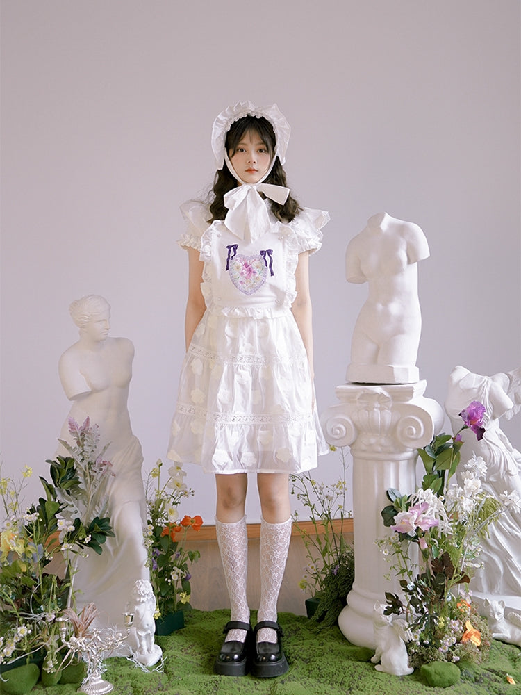 Frill Gothic Lolita  Apron One-piece