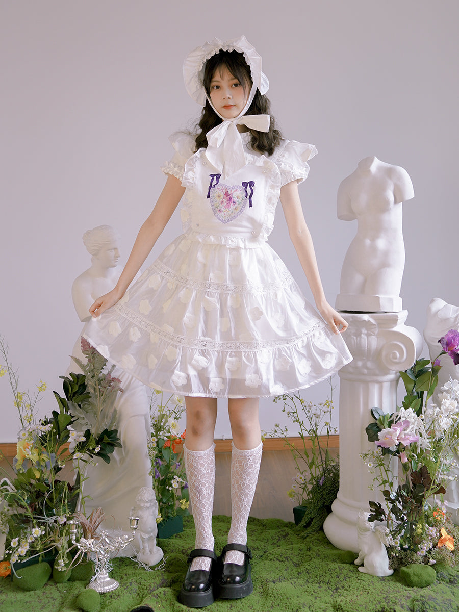 Frill Gothic Lolita  Apron One-piece