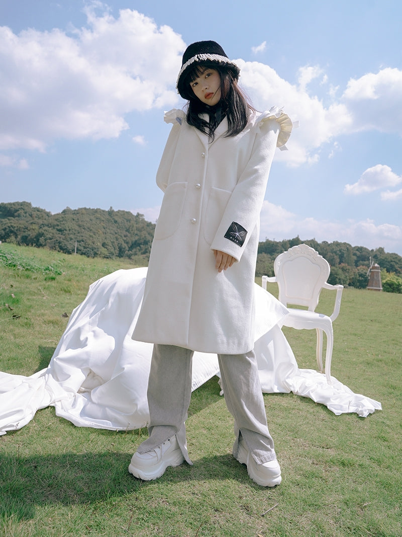 Casual Straight Denim Slit Pants