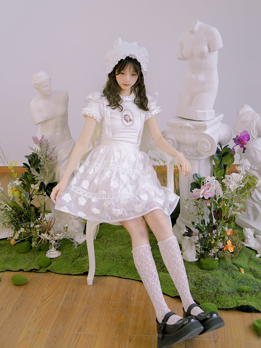 Frill Gothic Lolita  Apron One-piece