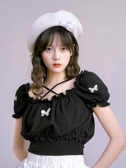 Hat Wool Cute Rose Beret