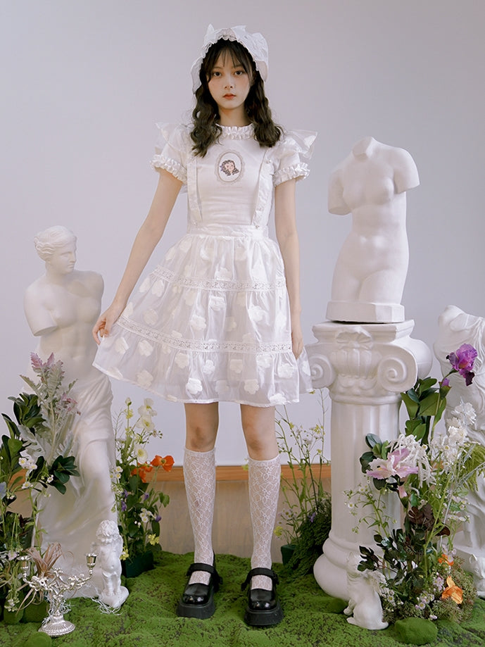 Frill Gothic Lolita  Apron One-piece