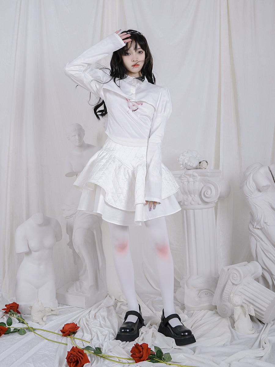 Nichi White Redness Tights