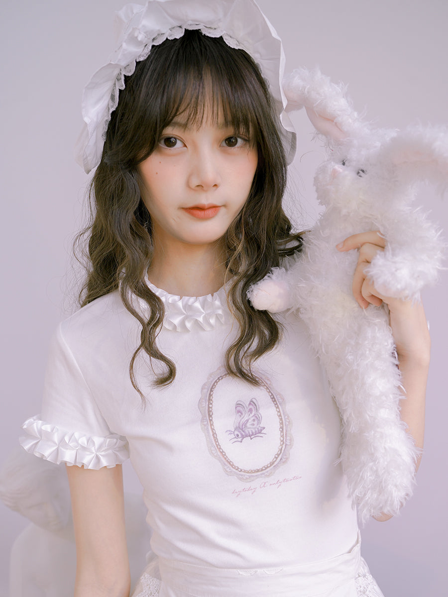 Frill Cute Casual T-Shirt