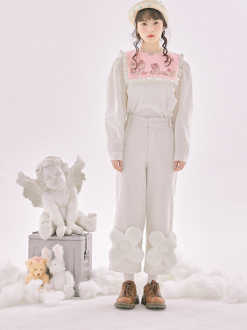 Three-dimensional Flower Nichi Cute Pants