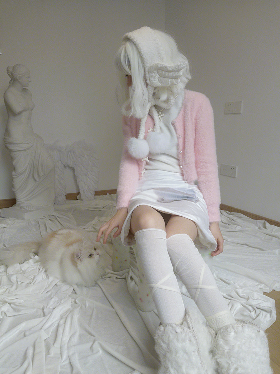 Plush Angel Wings Neck Scarf