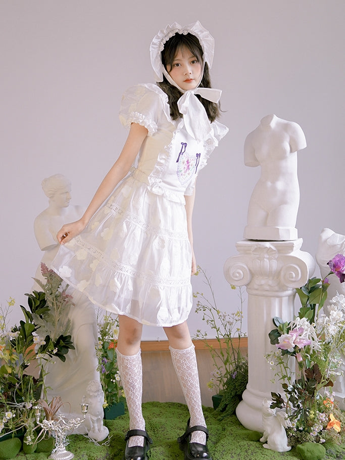 Frill Gothic Lolita  Apron One-piece