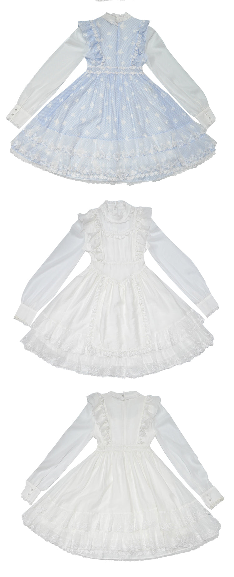 Lace Frill Layered Gothic Lolita One-piece