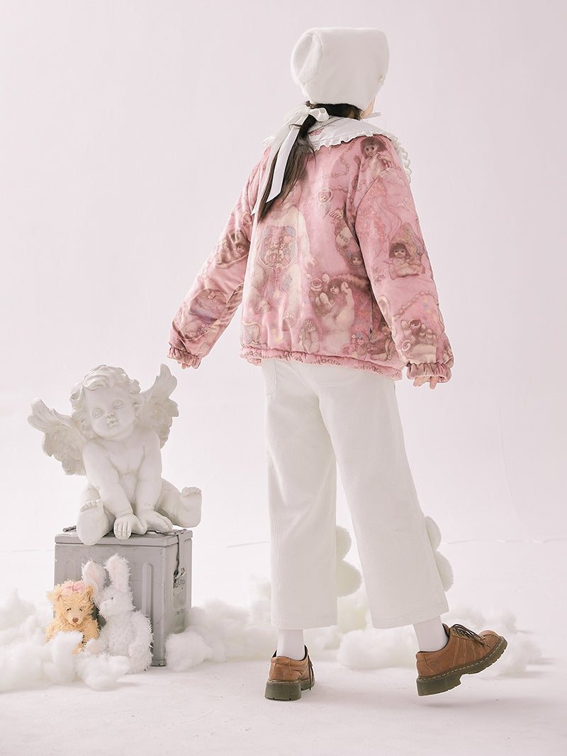 Three-dimensional Flower Nichi Cute Pants