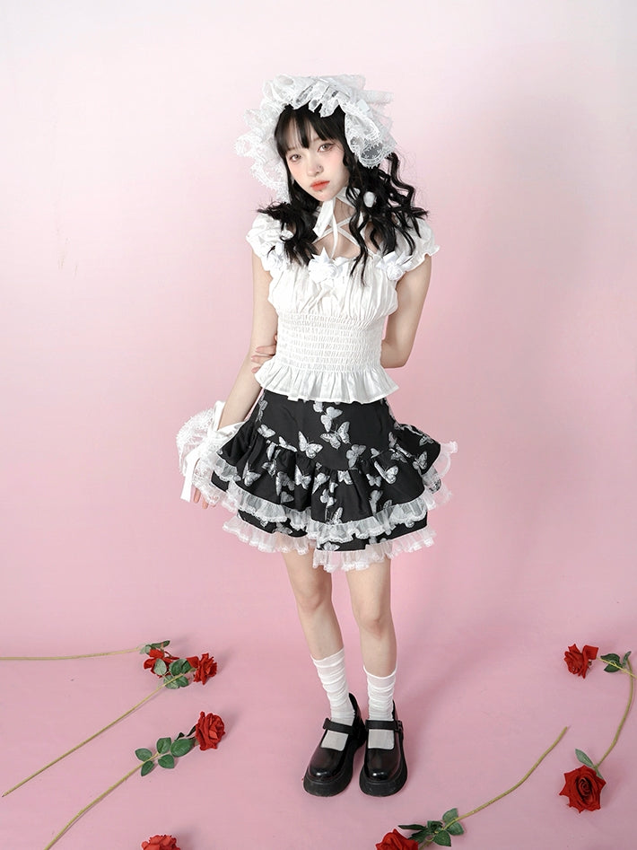 Bandage Elastic Sleeveless Shirt