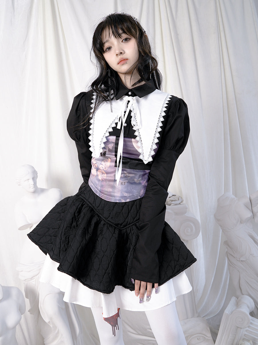 Cropped Lace Gothic Lolita Bolero Blouse